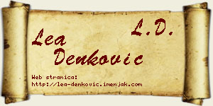 Lea Denković vizit kartica